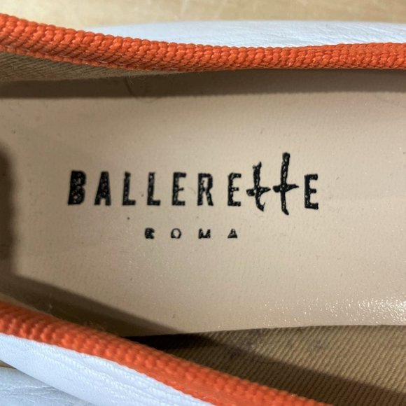Ballerette COLONNA Leather Multicolor Toe Cap Ballet Flats - EU 37 / US 6.5 - Picture 7 of 13